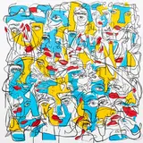 Holly Schroder, Untitled from the exhibition Merging Faces, acrylic on canvas