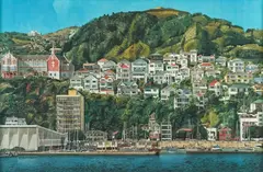 Oriental Bay, Wellington by Guy Ngan, poster print, sold Jun 2020