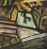 Nigel Brown, Dog in a Landscape