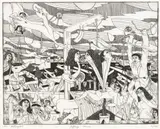 Jeffrey Harris, The Betrayal, etching, 9/50