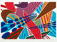 Data Attraction II by Sara Hughes, screenprint, P/P, sold Jun 2020