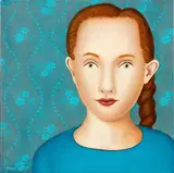 Mark Olsen, Untitled – Portrait of a girl, oil on canvas