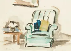 New Chair by Helen Brown, watercolour on paper, sold Jun 2020