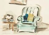 Helen Brown, New Chair, watercolour on paper