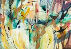 Lorraine Rastorfer, Untitled, mixed media on paper