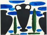 Gavin Chilcott, Pots, Clouds, Cypresses
