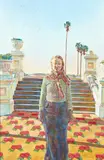 Raewyn Turner, Untitled – Woman in a Landscape, oil on canvas