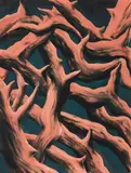 Robert Jesson, Untitled – Tree Forms, acrylic on paper