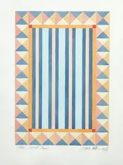 Flag – Enclosed Margin by Stanley Palmer, watercolour on paper, sold Jun 2020