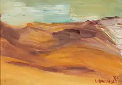 Lilian Holt, The Maluti Mountains – Basutoland, oil on board