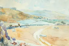 Herbert Ivan Babbage, The Moors, St Ives, Cornwall, watercolour