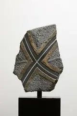 Hononga/Union by Chris Charteris, hand-carved and polished andesite with steel plinth, 2015, offered May 2020