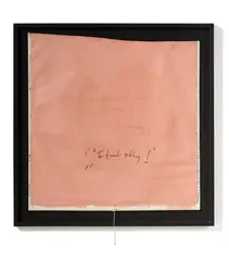 L. Budd, “I Feel Nothing!”, oilstick and acrylic on blind