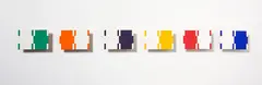 Exoteric/Esoteric by Stephen Bambury, acrylic on aluminium mounted to MDF, six panels, sold May 2020