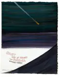 Ralph Hotere, Comet over Mt Egmont and Parihaka, October 4 1882, watercolour and acrylic on paper