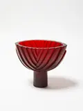 Ann Robinson, Side Carved Flax Pod, cast glass