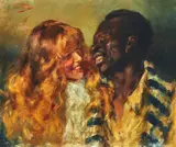 Girolamo P. Nerli, Eva and Uncle Tom, oil on canvas (1895)