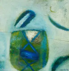 Shield from Fire by Pat Hanly, oil on board, offered May 2020
