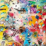 Peter Madden, The Dream, found photographs and enamel on Perspex (2010)