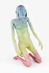 Francis Upritchard, Yukiko, super sculpy, foil, wire and paint