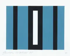 No. II by Gordon Walters, acrylic and collage on card, sold Nov 2019