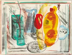 Frances Hodgkins, Arrangement of Jugs, lithograph