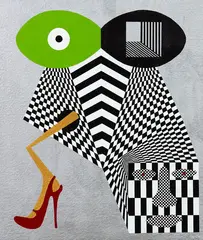Paul Maseyk, Chatelaine, acrylic and metallic pigment on canvas
