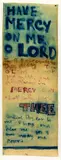 Colin McCahon, Have Mercy On Me O Lord, watercolour and pastel on paper