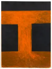 Cross by Colin McCahon, synthetic polymer paint, sold Nov 2019