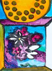 Colin McCahon, Rosegarden, synthetic polymer paint