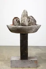 Homage to Polynesian Navigators by Charlotte Fisher, Australian hardwood, driftwood (1988), sold Nov 2019