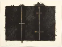 Ralph Hotere, Round Midnight, lithograph, A/P