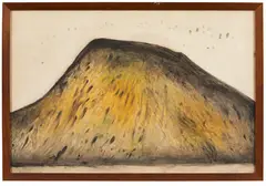 Colin McCahon, Study of Kurow Hill, synthetic polymer paint on paper