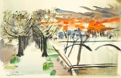 Douglas MacDiarmid, Untitled, watercolour