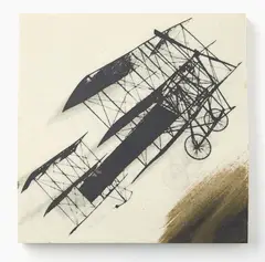 Flying Machine by Ted Dutch, ceramic tile, sold Sep 2019