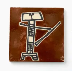 Ted Dutch, Signaller figure, ceramic tile
