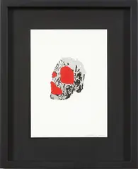 Untitled by Shane Cotton, acrylic on paper, offered Sep 2019