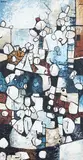 Ted Dutch, Untitled, mixed media on board