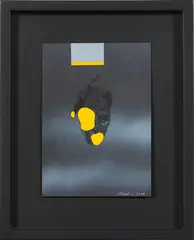 Untitled by Shane Cotton, acrylic on paper, sold Sep 2019