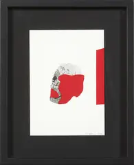 Untitled by Shane Cotton, acrylic on paper, offered Sep 2019