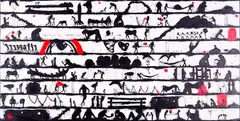 Andy Leleisi’uao, McCahon I, acrylic on canvas, 2010