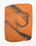 Tony Fomison, Wall Plaque, pigment and earthenware