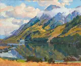 Sydney Lough Thompson, Untitled – South Island Lake Scene, oil on canvas