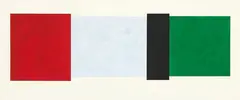 Journey Four (small) 1986 (version one) by Milan Mrkusich, acrylic on card, four parts, sold Sep 2019