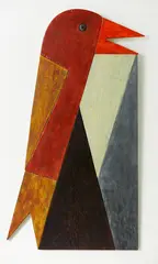 Barry Lett, Bird, oil on wood