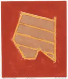 David Tremlett, Drawing 411.5/409.8, pigment and tape on paper