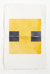 Untitled by Stephen Bambury, resin and acrylic on recycled paper, two parts, sold Sep 2019
