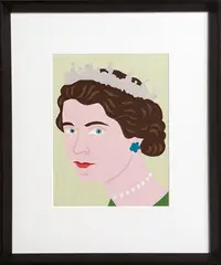 Gavin Hurley, Untitled (Queen Elizabeth II), paper collage