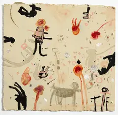 Kim Pieters, Carnival of Lye IIII, mixed media on board