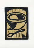 Nigel Brown, Sustenance, woodcut, gold edition, 1/10
